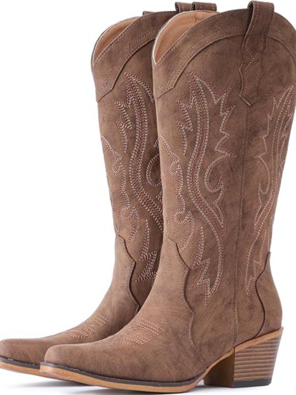 cowboy Boots For Women Western Cowgirl Boots Mid Calf Snip Toe